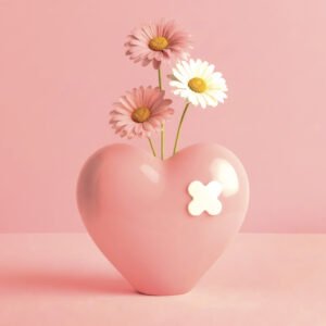 Vase COEUR Pansement